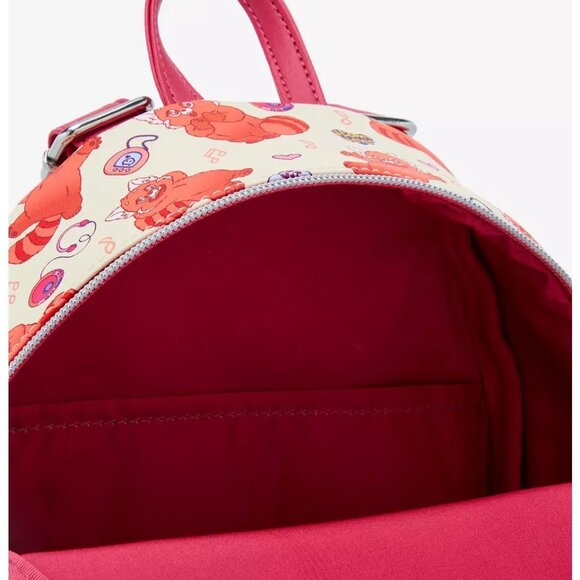 LOUNGEFLY PIXAR DISNEY TURNING RED PANDA MEI MINI BACKPACK~ WITH TAGS BRAND NEW~ - Picture 3 of 3